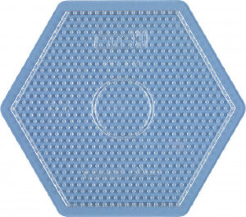 Midi Perleplate Sekskant Stor Transparent 16,5x14,5cm - 1 stk