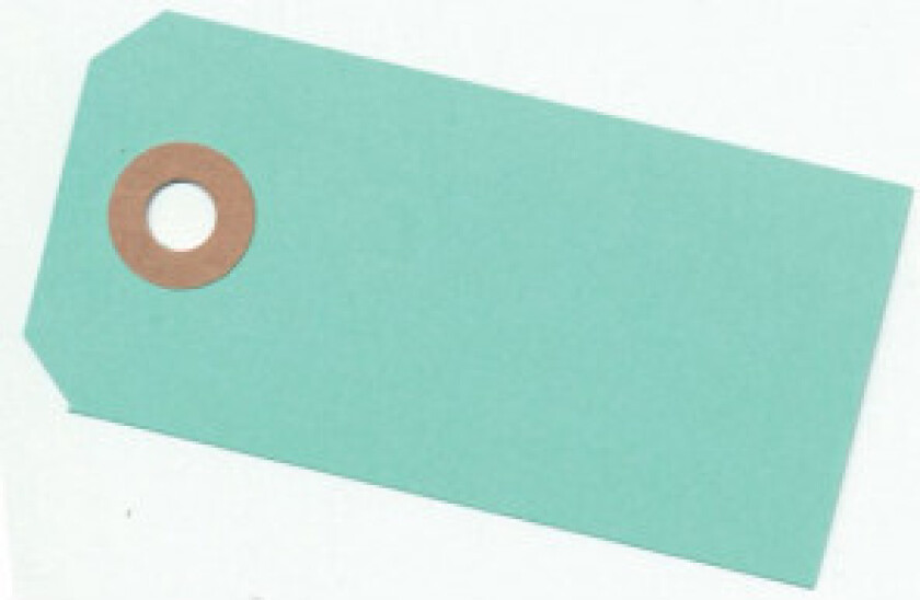 Bilde av Manillamerker Mintgrønn 4x8cm - 10 stk