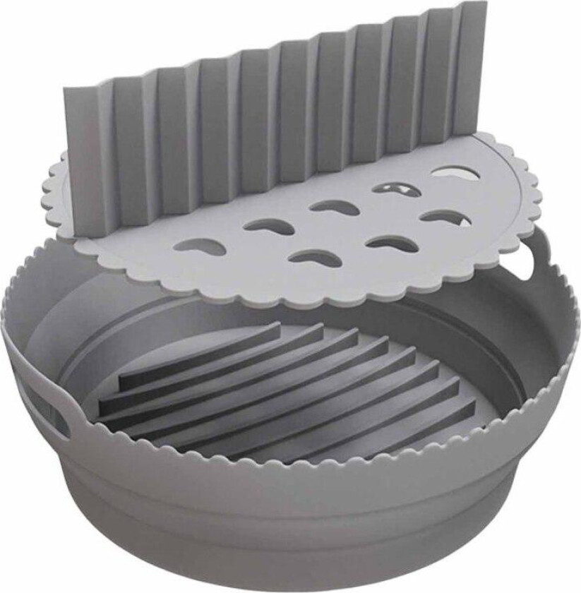 Gjenbrukbar form til airfryer - grå