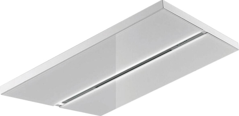 Ceiling Stripe R 90 W - Link - Panser - tak - bredde: 90 cm - dybde: 60 cm - resirkulering - med intern motor - hvit / krystallhvit glass