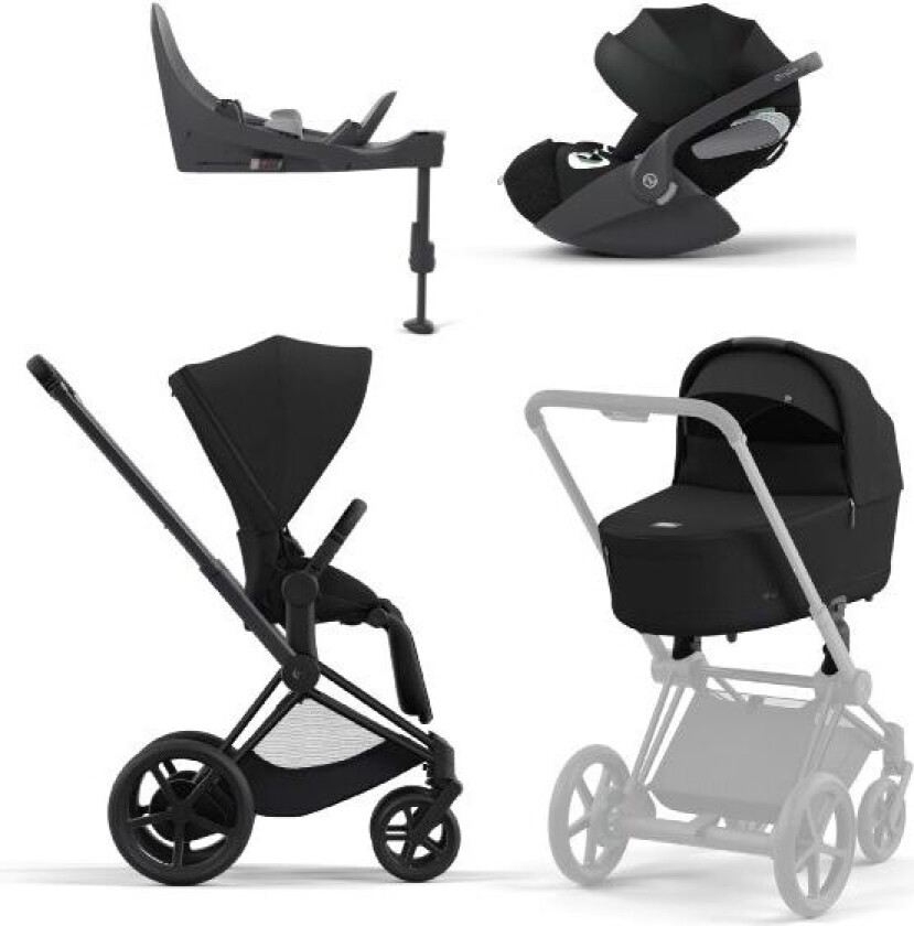 Bilde av Cybex, Sportsvogn, Platinum Line, E-Priam - Sepia Black/matt Black