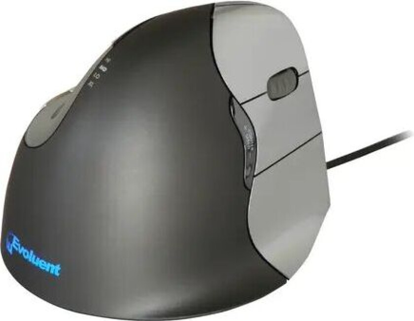 Evoluent Vertical Mouse 4 - Ergonomisk mus - Optisk - 6 - Grå