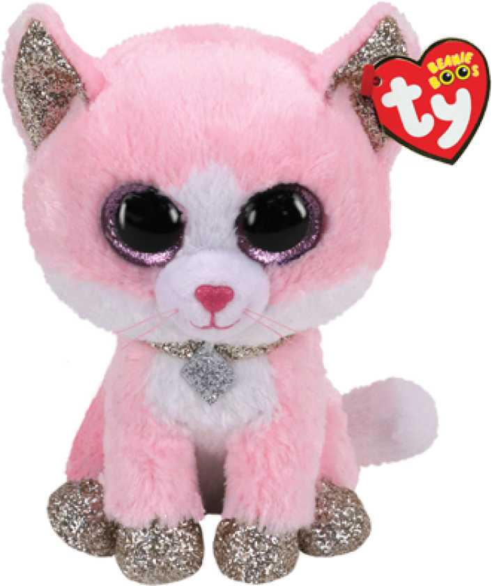 TY Bamse TY Fiona Pink Cat Regular