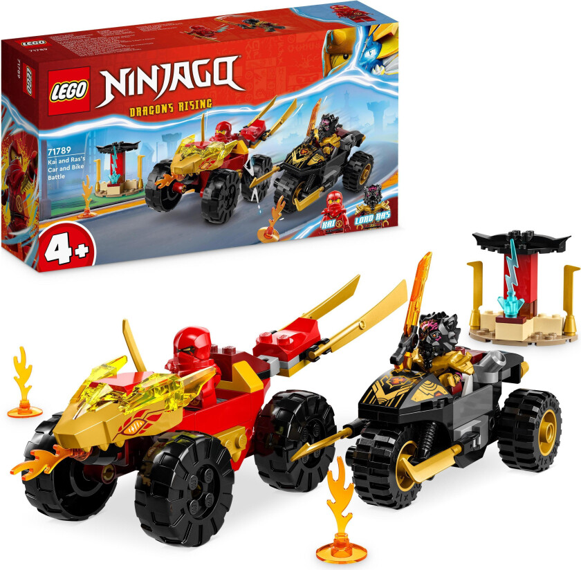 Lego Ninjago - Kai Og Ras' bil- Og Motorsykkeloppgjør 71789