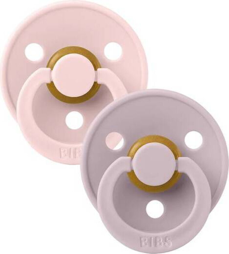 Pacifier Colour Latex Blossom/Dusky Lilac Size 1 2pcs