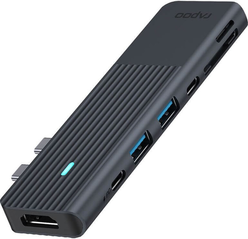 Bilde av UCM-2003, USB Type-C, HDMI, USB 3.2 Gen 1 (3.1 Gen 1), USB Type-C, Hankjønn, Sort, 7,5 W, 5 V