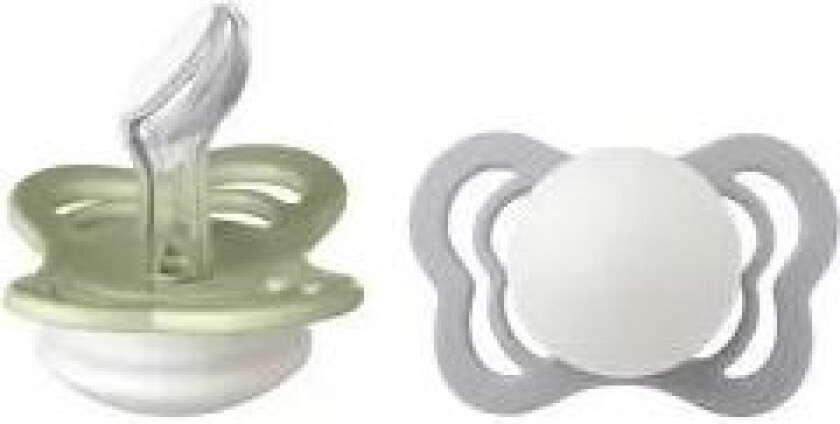 Couture Silikone Smokk Glow 2-pak Anatomisk Sage/Cloud str. Str. 1