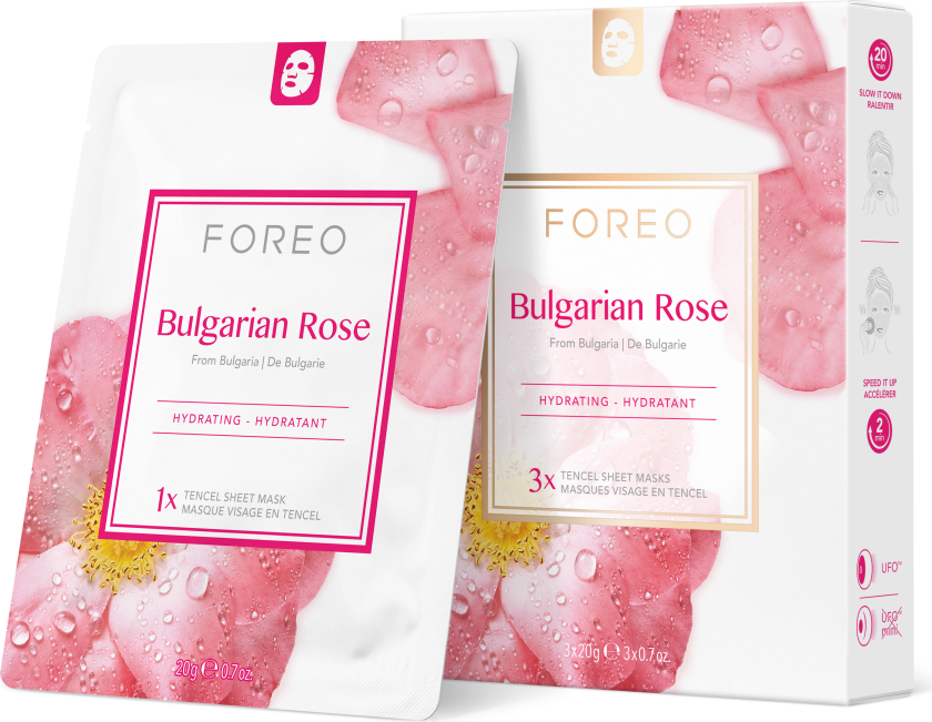 Foreo Farm To Face Bulgarian Rose x 3, 20 g Foreo Sheet Masks