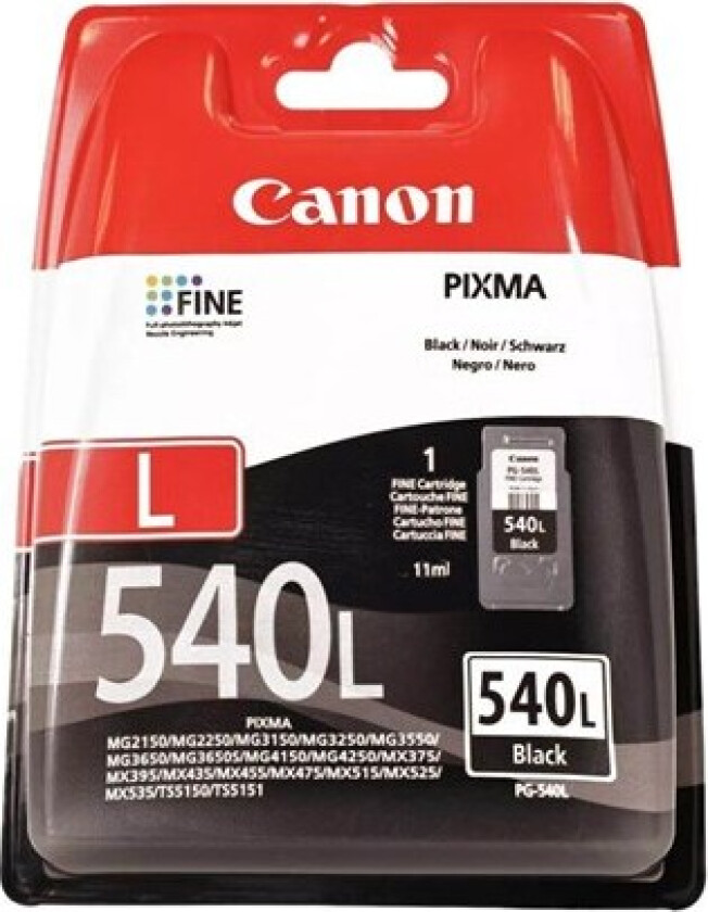 PG 540L / 5224B001 Black - Blekkpatron Svart