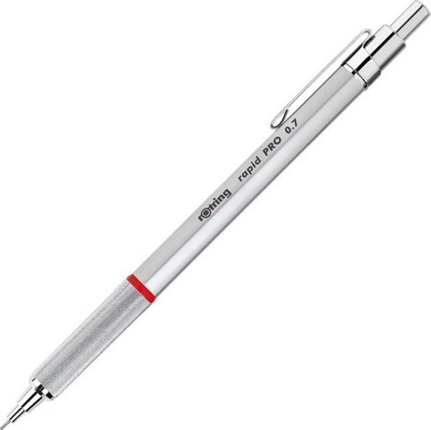 Bilde av Rapid Pro Mechanical Pencil | HB 0.7 mm Lead Propelling Pencil | Reduced Lead Breakage | Silver Chrome Full-Metal Barrel
