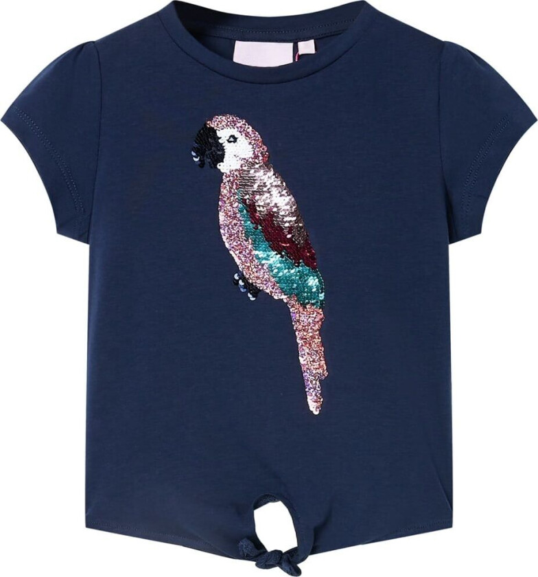 T-skjorte for barn marineblå 128