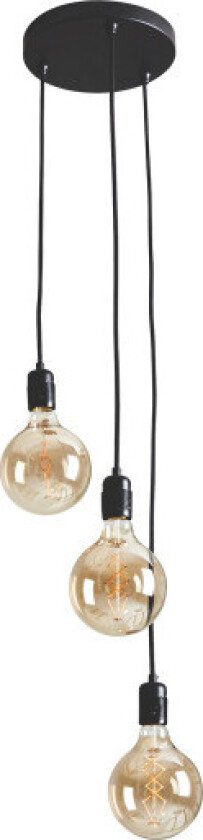 K9 takpendel 3 lys - Svart