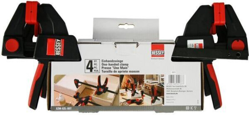 Bessey EZM-EZL-SET Enhåndstvingesett 80 mm