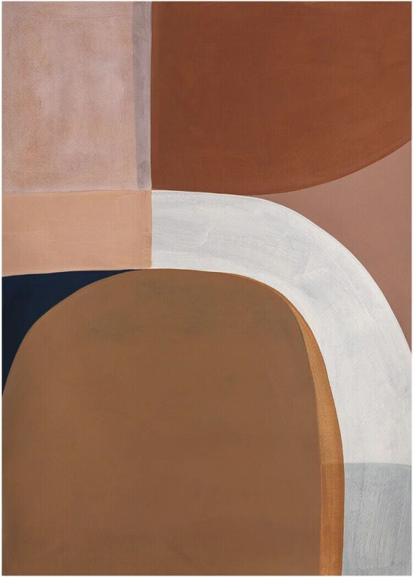 Bilde av Painted Shapes 01 plakat 70x100 cm
