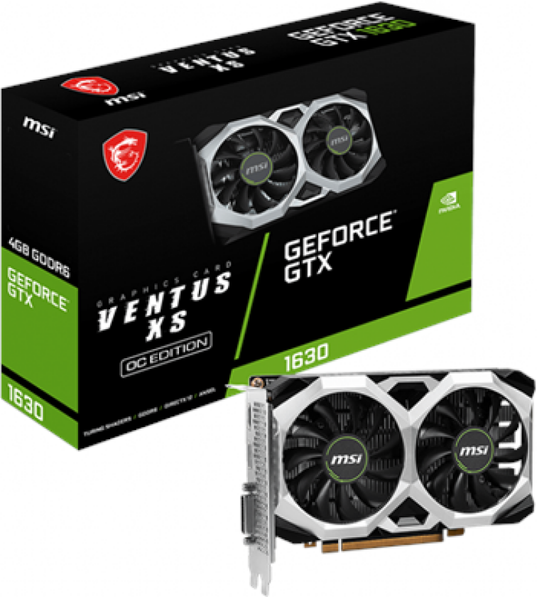 GeForce GTX 1630 VENTUS XS OC - 4GB GDDR6 RAM - Grafikkort