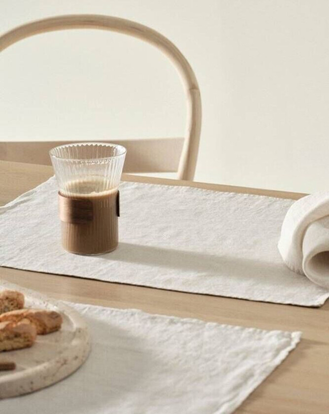 bordbrikke 4-pk Linbeige