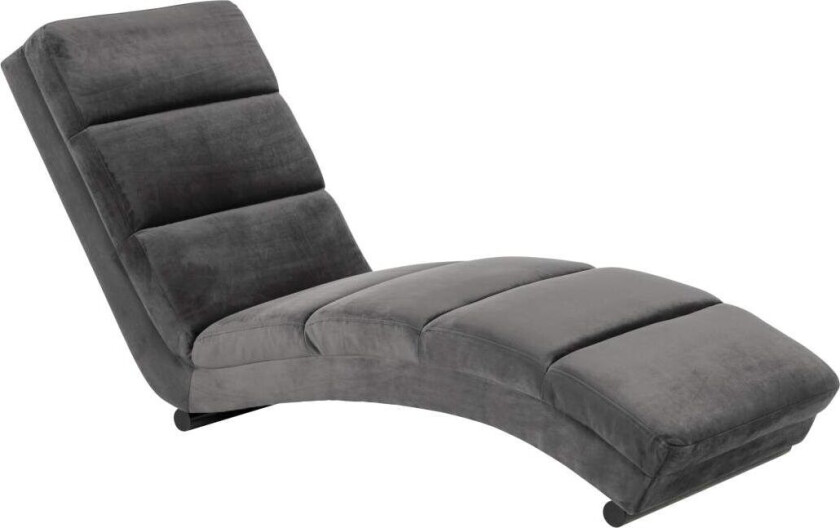 Slinky sjeselong velour grå.