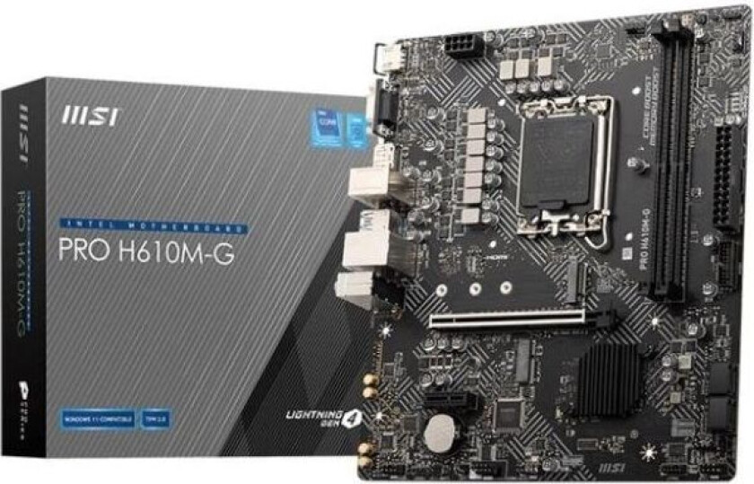 Hovedkort PRO H610M-G LGA 1700 H610