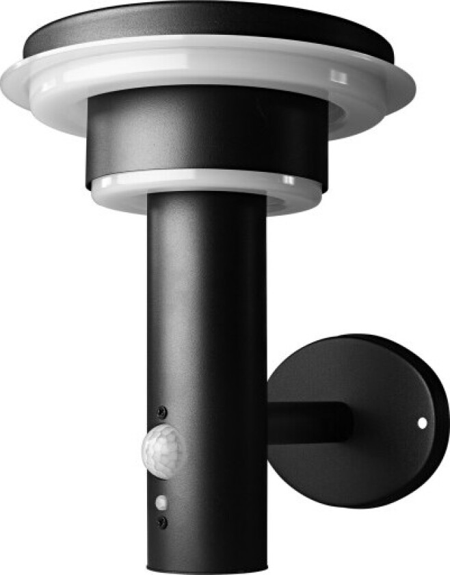 LEDvance Endura Solar vegglampe m/solcelle sensor, sort