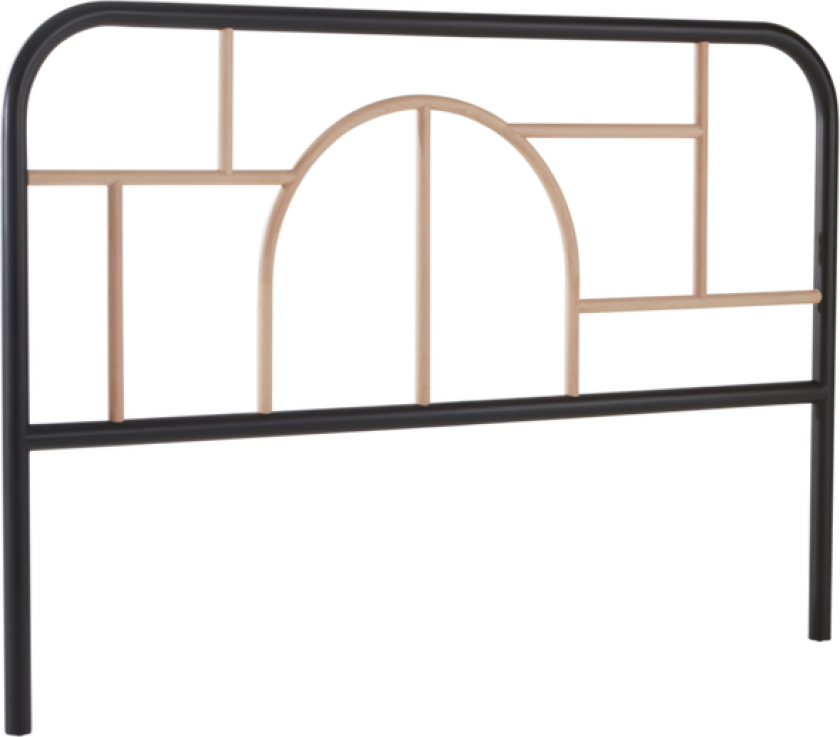MIAGI sengegavl 180 cm Svart