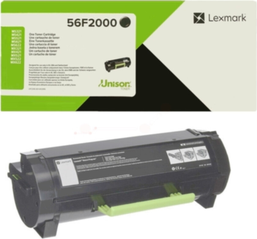 MS321dn/MS421d svart ReturnProgram Toner 6k