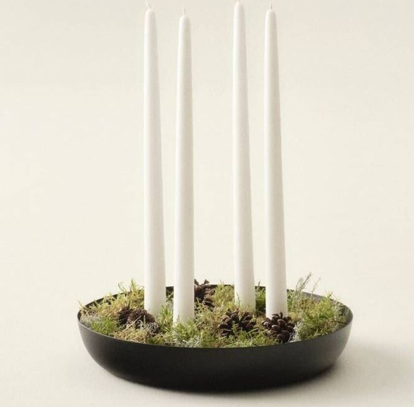 ROUND lysestake Matt black