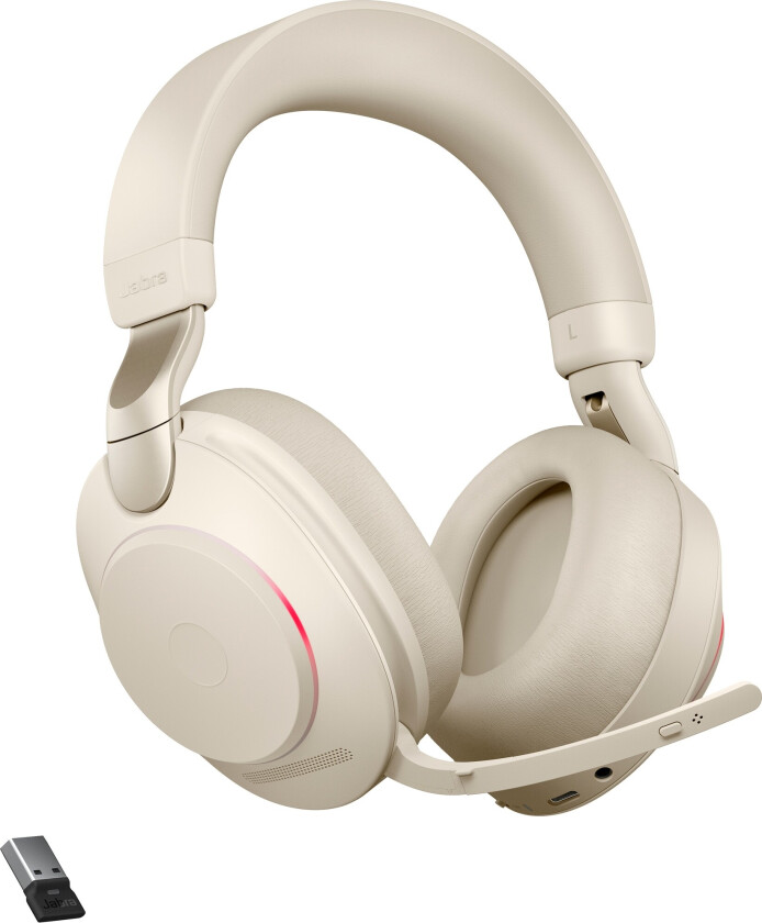 Evolve2 85 Uc Hodesett Usb-a Via Bluetooth-adapter Optimert For Uc Stereo Beige