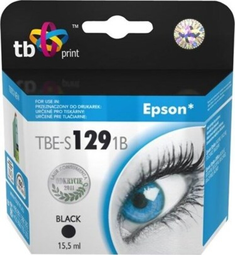 TBE-S1291B Black Ink (alternative for: Epson T1291) - Blekkpatron Svart