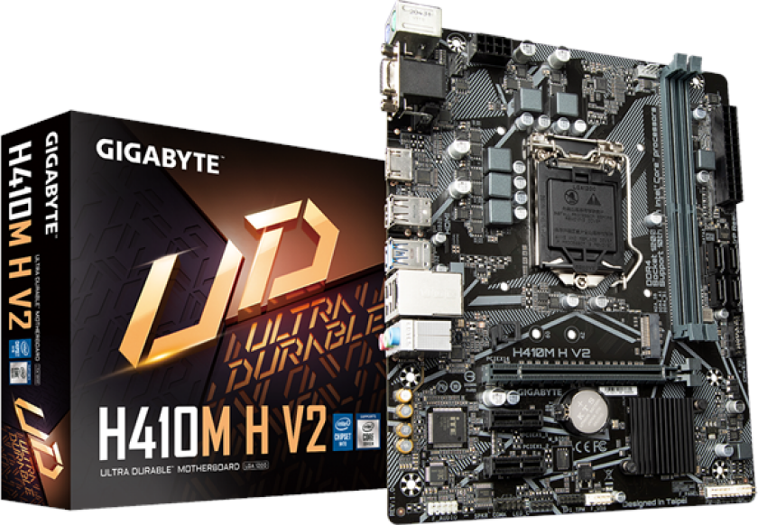 H410M H V2 Hovedkort - Intel H410 - Intel LGA1200 socket - DDR4 RAM - Micro-ATX