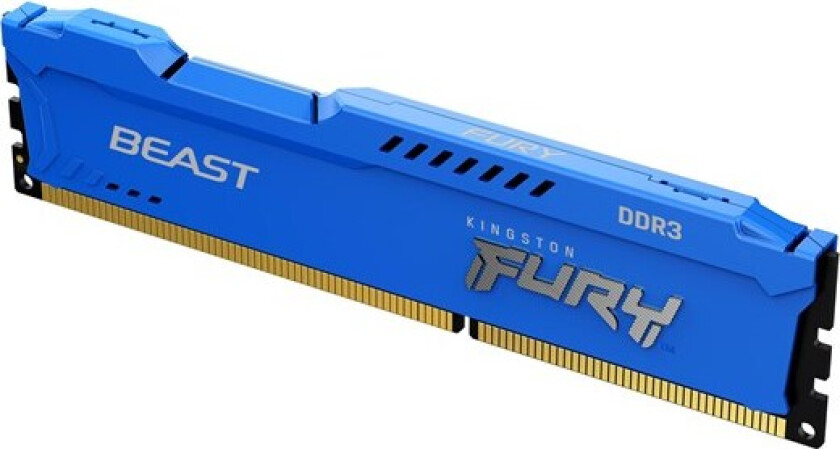 FURY Beast - DDR3 - modul - 8 GB - DIMM 240-pin - 1600 MHz / PC3-12800 - CL10 - 1.5 V - ikke-bufret - ikke-ECC - blå