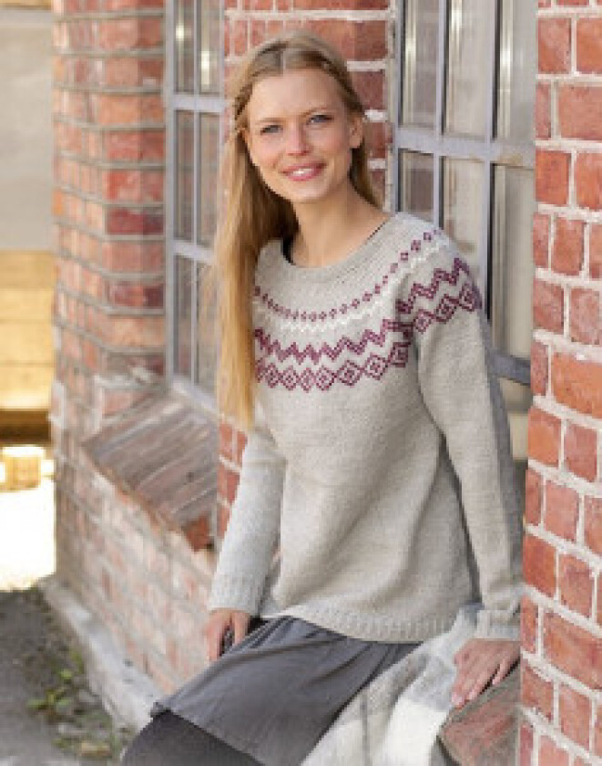  Old Mill Pullover by DROPS Design - Bluse Strikkeoppskrift str. S - X - XXX-Large