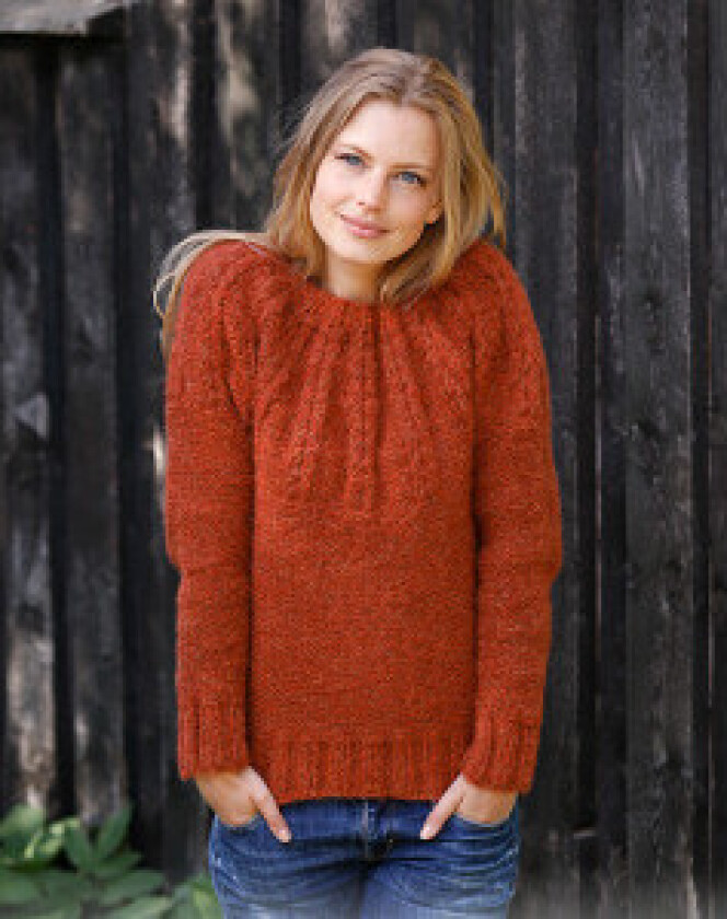  Clemence by DROPS Design - Genser Strikkeoppskrift str. S - XXXL - XXX-Large