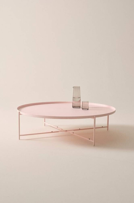 TRAYSON sofabord Ø 110 cm Matt rosa