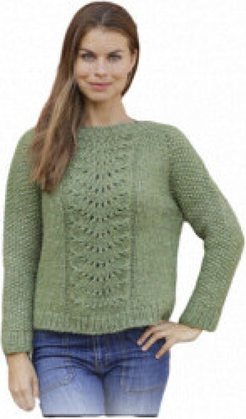 Â Clover by DROPS Design - Bluse Strikkeoppskrift str. S - XXXL - XXX-Large