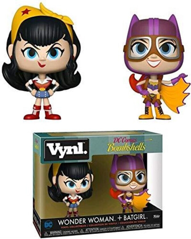 - Vynl: DC Bombshells - Wonder Woman and Batgirl 2Pack Collectible Figure - Figur