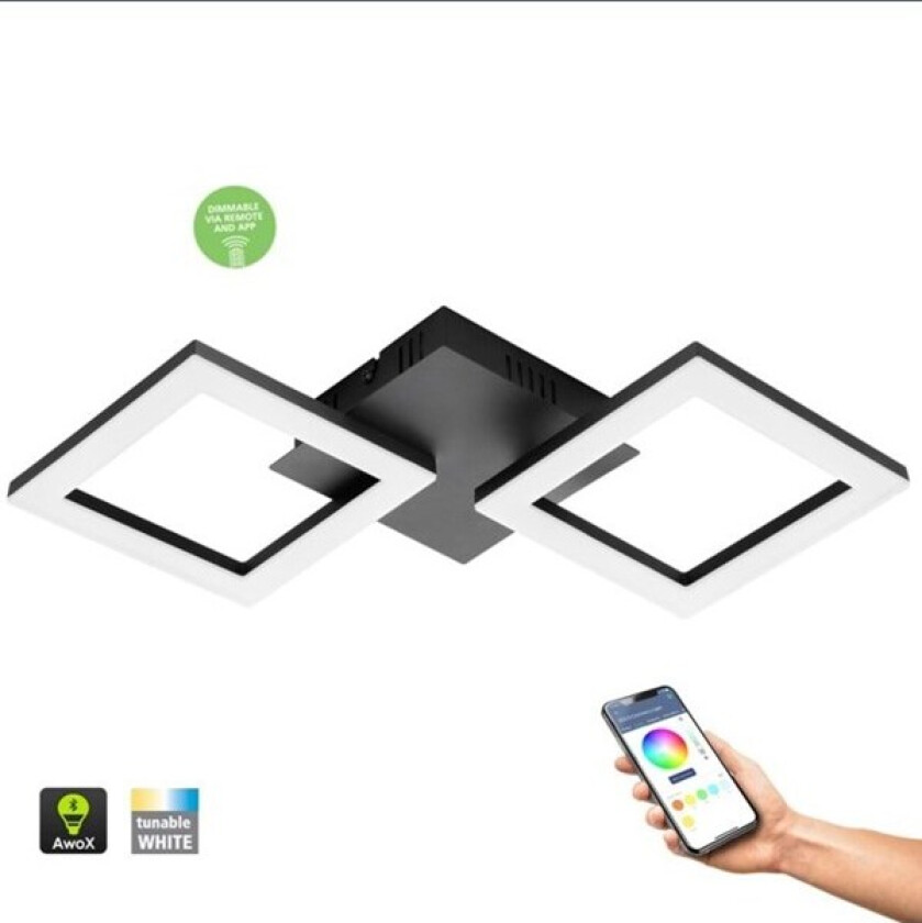 Connect-Z taklampe PARANDAY-Z SMARTLIGHT SVART