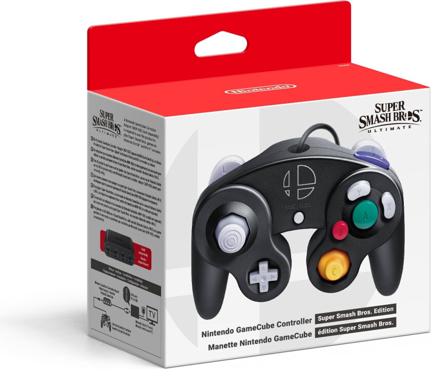 Gamecube Controller Super Smash Bros. Edition NEW (BRUKT VARE)