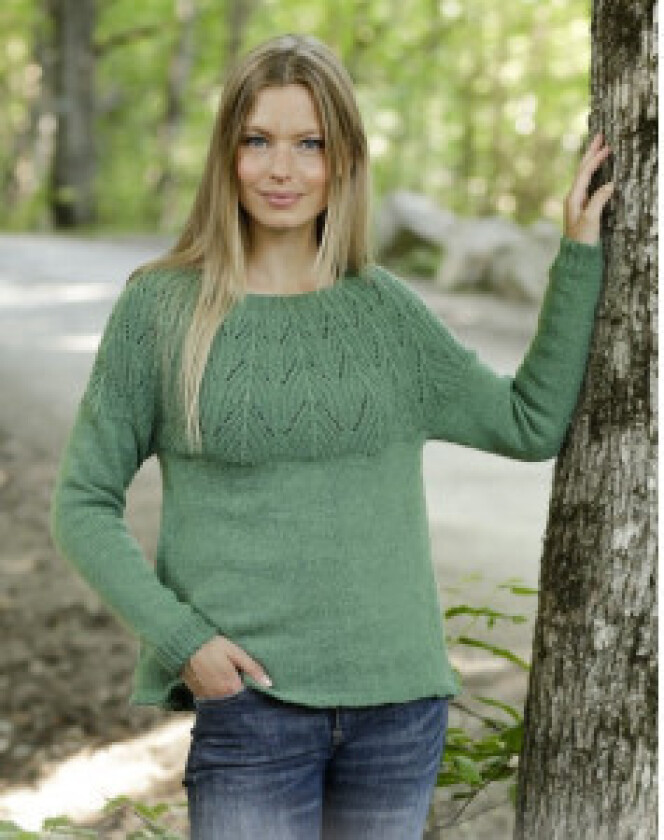 Â Green Echo by DROPS Design - Genser Strikkeoppskrift str. S - XXXL - XXX-Large