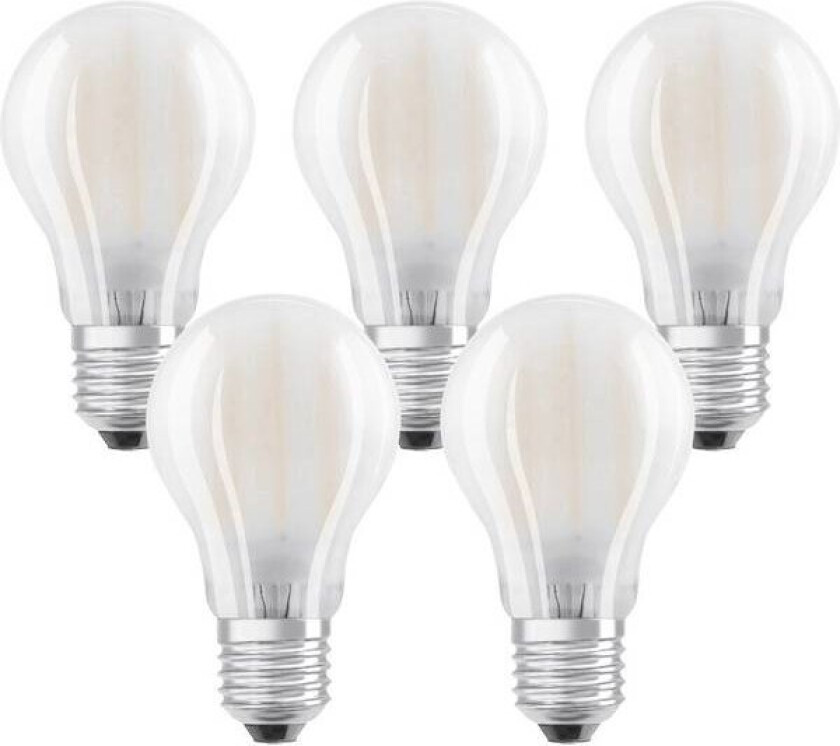 Osram Retro LED Standard 7W/827 (60W) E27 Matt, Pakke av 5 stk.