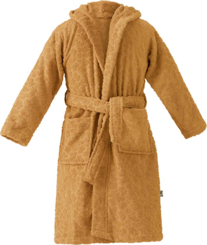 MINI badekåpe - økologisk Sennepsgul