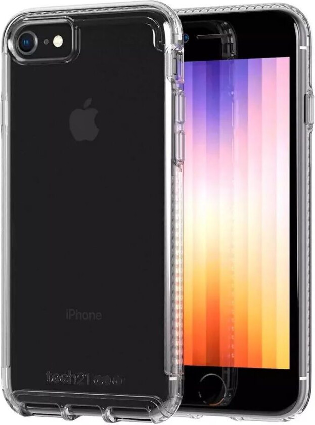 Tech21 Pure Klart Deksel til iPhone 8/SE (2022)