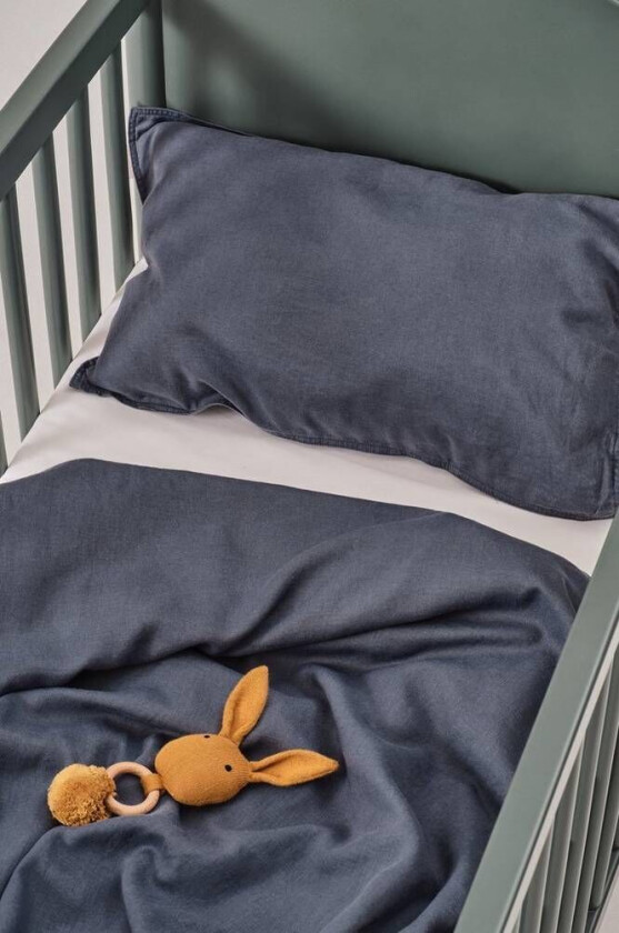 HANNAH MINI sengesett sprinkelseng Tordenblå