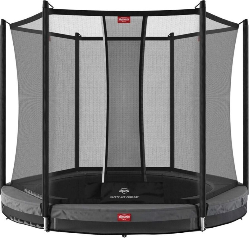 BERG Toys Berg Trampoline Favorit Inground 330 Grå Med Sikkerhetsnett Comfort 330 cm dia Grå