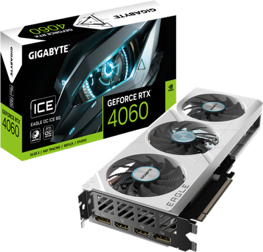 GeForce RTX 4060 EAGLE OC ICE - 8GB GDDR6 RAM - Grafikkort