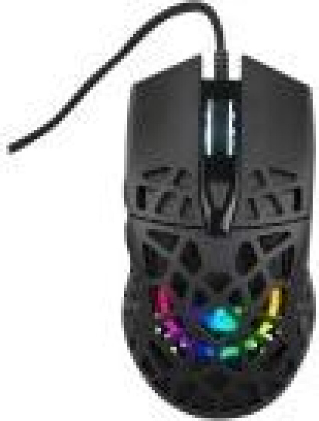 Nordic Gaming Airmaster - Mus - optisk - 7 knapper - kablet - USB 2.0 - svart - løsvekt