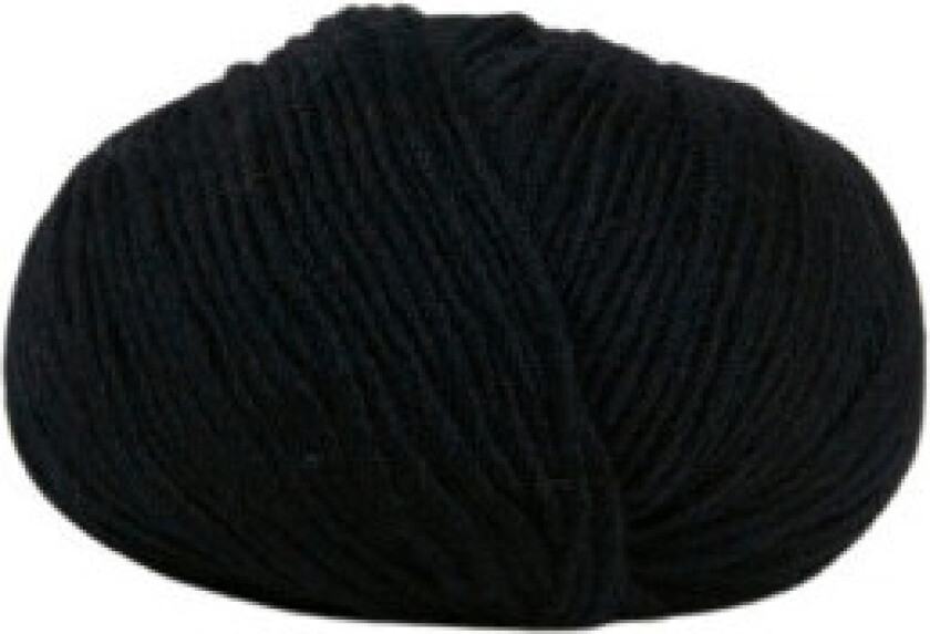 Â Hjertegarn Incawool Garn Farge 500 Sort