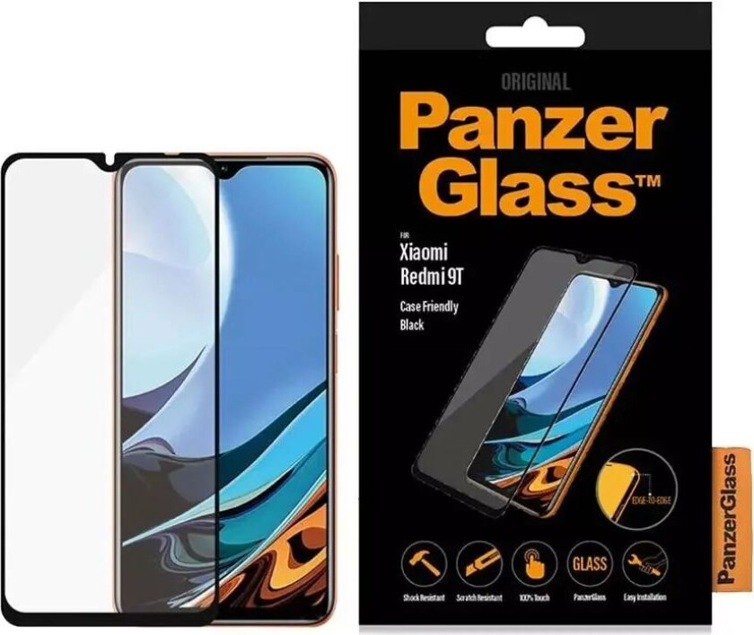 Xiaomi Redmi Note 9T (5G)  Skjermbeskytter - Case Friendly - Svart Kant