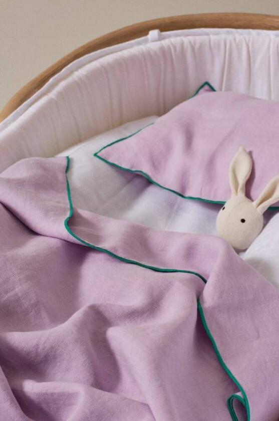 BABY sengesett vogn/vugge Orkidélilla