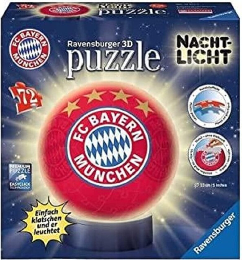 3D Puzzle Ball - Night Light - FC Bayern Munchen