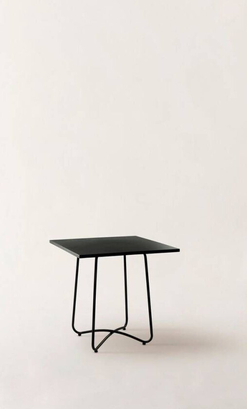 bord 74x74 cm Svart matt svart